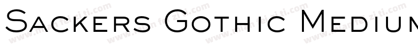 Sackers Gothic Medium字体转换